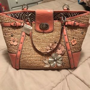 ❌SOLD ON MERCARI❌Coach Hampton Straw Floral